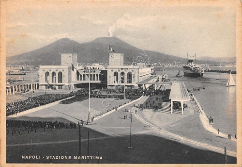 Cartolina napoli stazione - napoli,