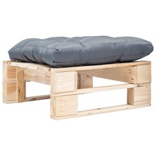 Legno Pino Ambra Pouf da