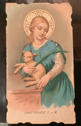 Antico santino sant - santino, sant’agnese