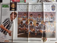 POSTER LA JUVENTUS VINCITRICE SUPERCOPPA 1984 DIMENSIONI cm 55 x 82