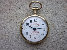 OROLOGIO DA TASCA ROSKOPF CASSA TRENO FERROVIA FERROVIERE CIPOLLA PER TASCHINO