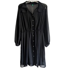 Abito donna BENETTON nero semi