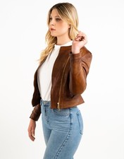 GIACCA GIUBBINO GIUBBOTTO IN DI PELLE DONNA TAGLIE DISPONIBILI 40-42-44-46-48 