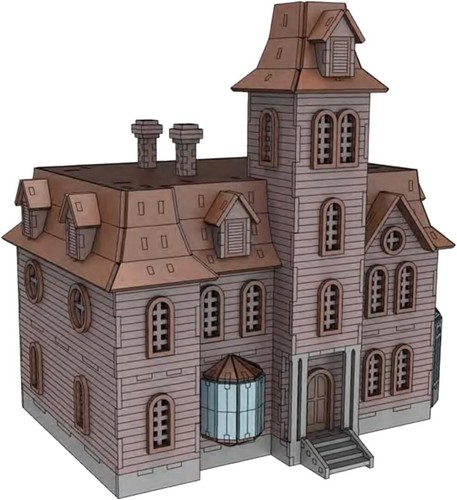 Addams family house model - family,