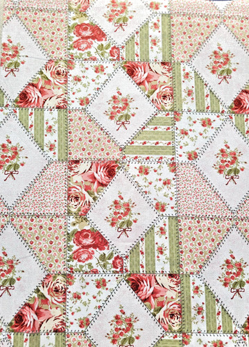 Trapuntino patchwork floreale - trapuntino,