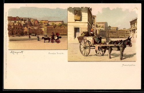 Litografia napoli santa - litografia,