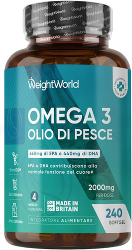 Omega olio pesce - 3, di