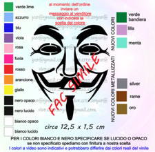 ANONYMOUS MASK MASCHERA