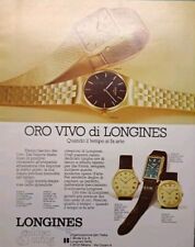 Orologi LONGINES - Rara Pubblicità ORIGINALE D'epoca 1974