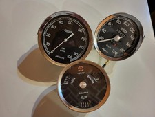 Fiat 850 Abarth complete set gauges classic car Jaeger refurbished