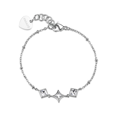 Sagapo bracciale donna acciaio - bracciale,