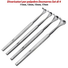 Divaricatore Chirurgico Palpebrale Desmarres 11 13 15 17mm Oculista Oftalmologia