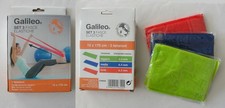 Galileo set 3 Fasce elastiche 3 tensioni pilates fitness palestra
