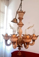 LAMPADARIO ANTICO CRISTALLO