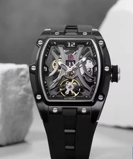 Orologio Meccanico Richard Fashion Style Rapper Mille Scheletrato Tourbillon