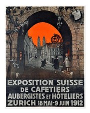 Vintage Zurigo esposizione