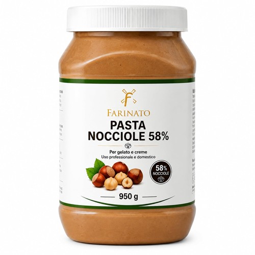 Pasta nocciola per gelato - 58%,