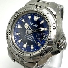 Orologio uomo Seiko Scuba 200 quadrante blu perpetuo usato SA1204