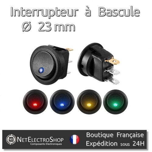 Interrupteur bascule rond - interrupteur, à