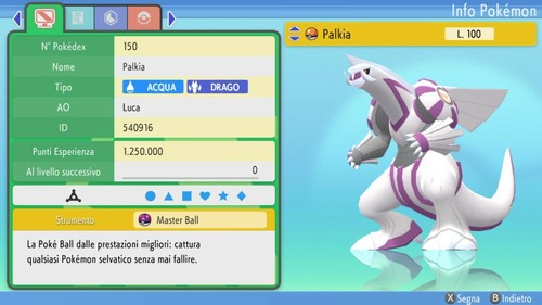 Palkia 6iv masterball - palkia,