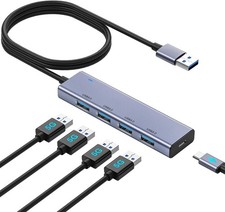 Hub USB alimentato 4 Porte USB
