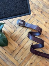 Cintura vintage in pelle con