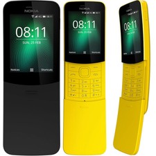 Smartphone originale Nokia 8110 (2018) Dual SIM 4 GB sbloccato LTE 4G Slide KaiOS