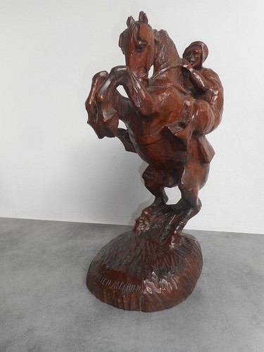 Cavaliere algerino scolpito - cavaliere,