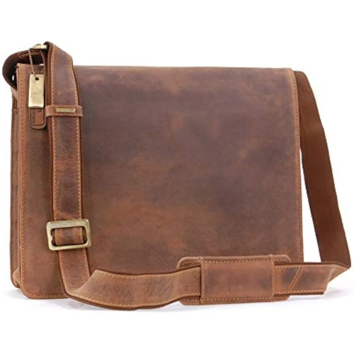 Visconti leather messenger - -,