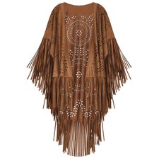 Poncho nappa scamosciata donna