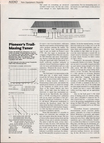 Pioneer tuner full - pioneer,