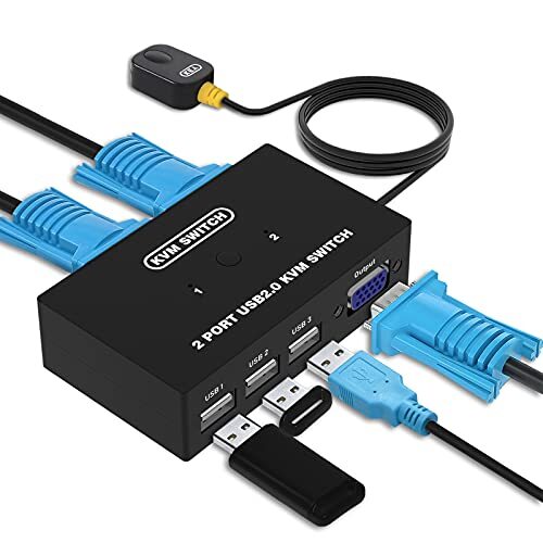 Vga kvm switch usb - e,