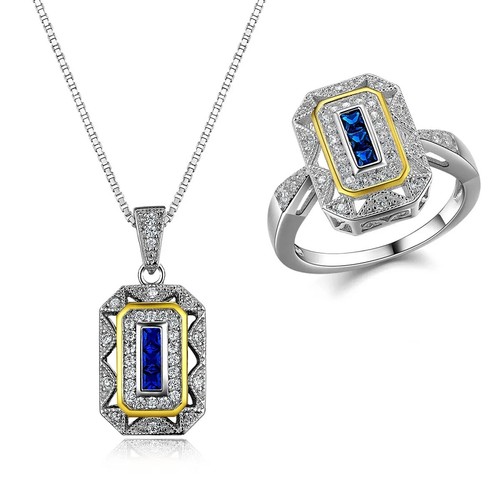 Set anello ciondolo donna - ciondolo,
