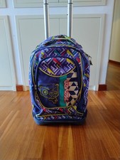 Zaino Trolley Seven Originale Blu Multicolor con Ruote e Maniglia Telescopica –