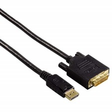Hama Connettore Displayport A DVI Cavo Adattatore Convertitore per PC Schermo TV