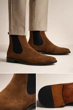 Morgillo men's Chelsea suede