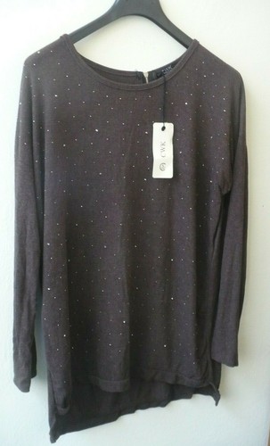 Maglia marrone con borchiette - maglia,