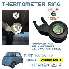 Termometro Fiat Topolino, Opel Rocks, Ami con supporto incl. termo/igrometro