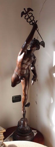 Statua mercurio bronzo - in,
