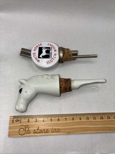 Vintage white horse scotch - white,