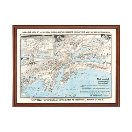 Vecchia mappa del porto - , los