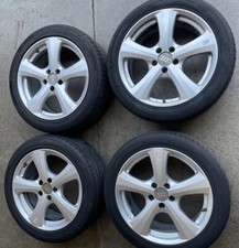 4 CERCHI IN LEGA MSW PER AUDI VOLKSWAGEN MERCEDES  PNEUMATICI HANKOOK 235/45 R18