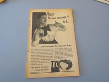 Pubblicità su pagina originale anni 50/60 Advertising vintage LUX