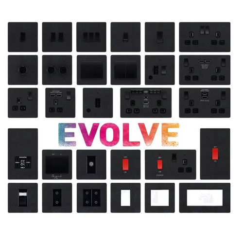 Evolve interruttori prese - bg, e