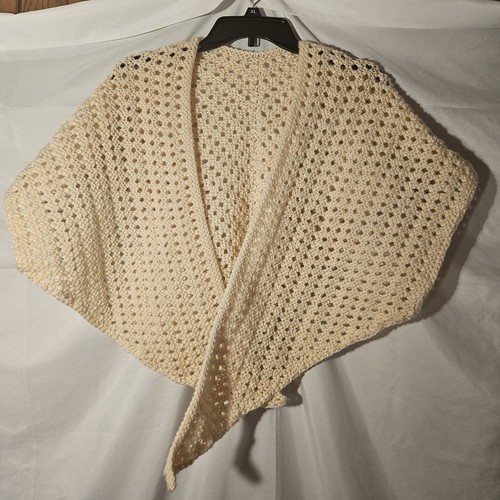 Scialle triangolo beige