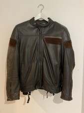 giacca pelle moto uomo Alike tg.48  marrone ottime condizioni 