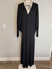 Maxi abito nero Zara taglia L