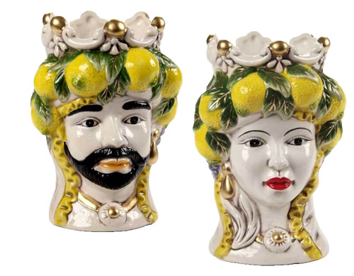 Coppia vaso testa - coppia,