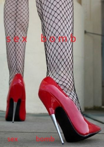 Sexy scarpe rosse lucide - rosse,