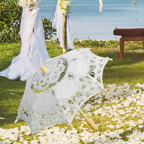 Ombrello parasole pizzo - in,